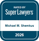 Rated by Super Lawyers for Michael M. Shemkus in 2026 Pic
